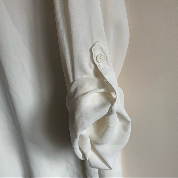 Chico's Asymmetrical Roll-Tab Tunic - Picture 4 of 9